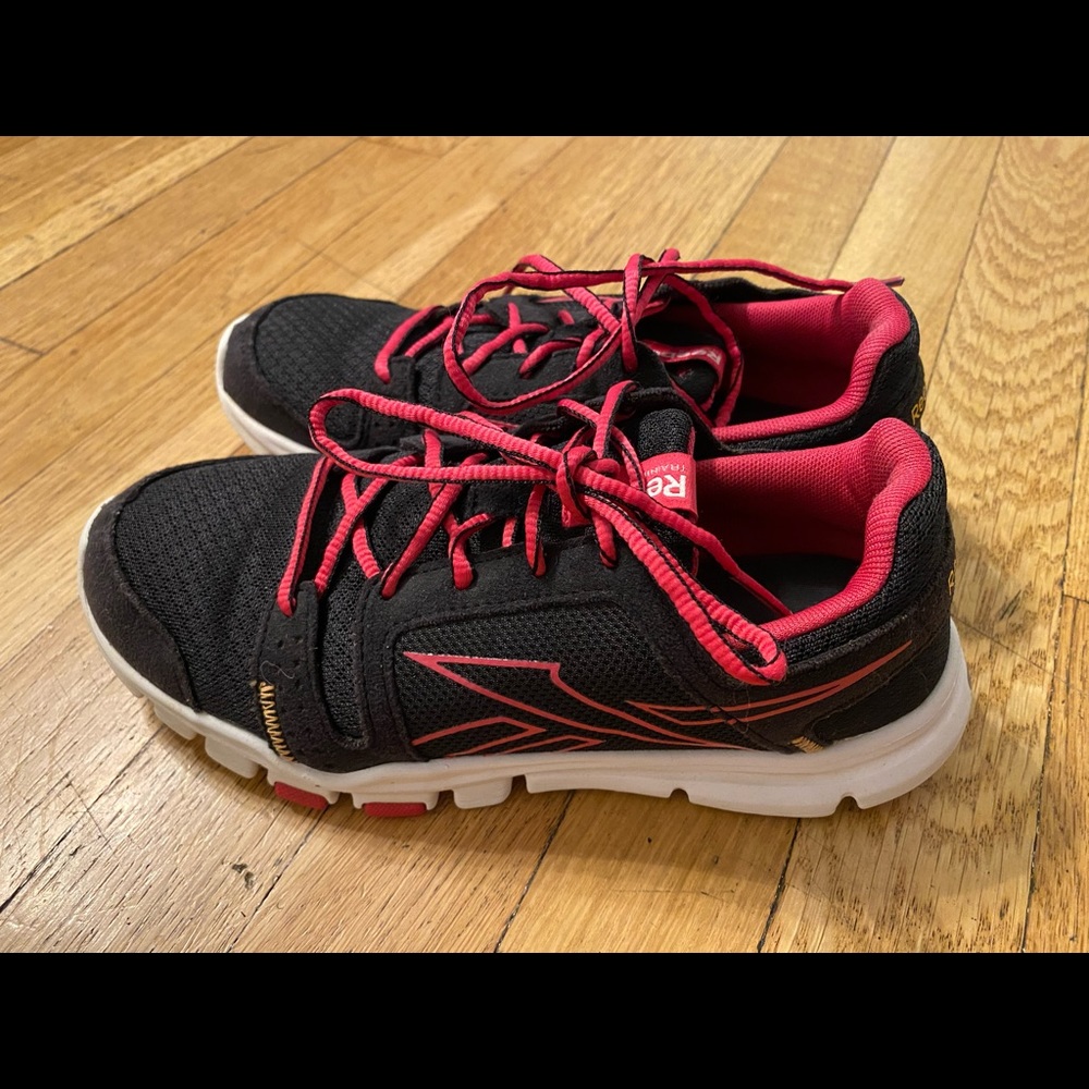 Pink Reebok Sneakers, 5.5